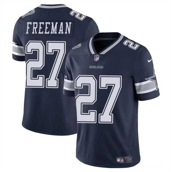 Youth Dallas Cowboys #27 Royce Freeman Navy Vapor Untouchable Limited Stitched Jersey Dzhi